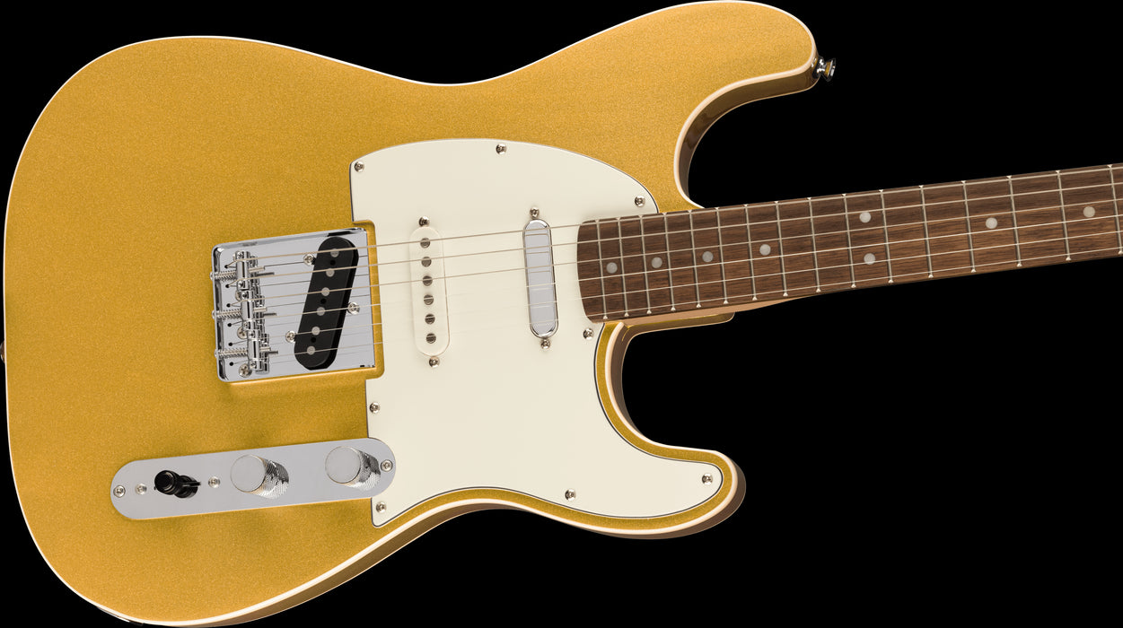 Squier Paranormal Custom Nashville Stratocaster Laurel Fingerboard Parchment Pickguard Aztec Gold