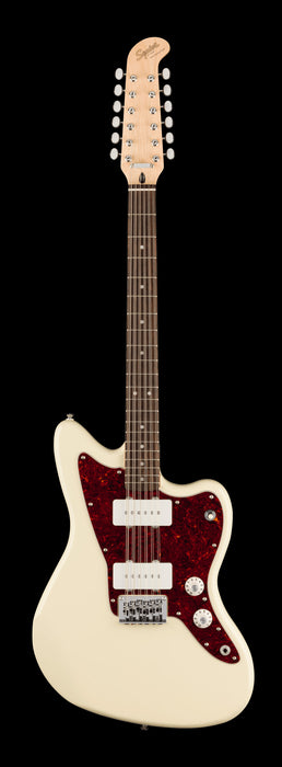 Squier Paranormal Jazzmaster XII Laurel Fingerboard Tortoiseshell Pickguard Olympic White