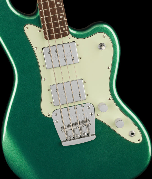 Squier Paranormal Rascal Bass HH Laurel Fingerboard Mint Pickguard Sherwood Green