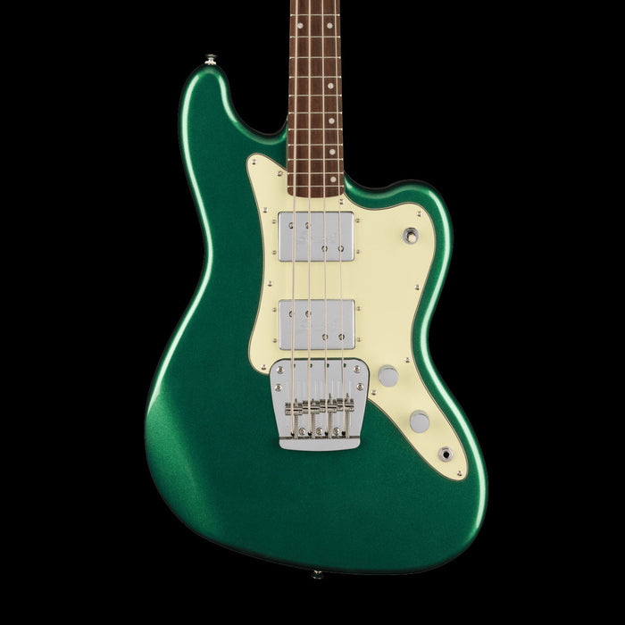 Squier Paranormal Rascal Bass HH Laurel Fingerboard Mint Pickguard Sherwood Green