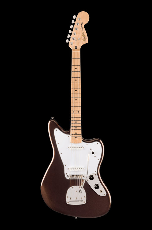 Squier Affinity Series Jaguar Maple Fingerboard White Pickguard Mystic Metallic Brown Front