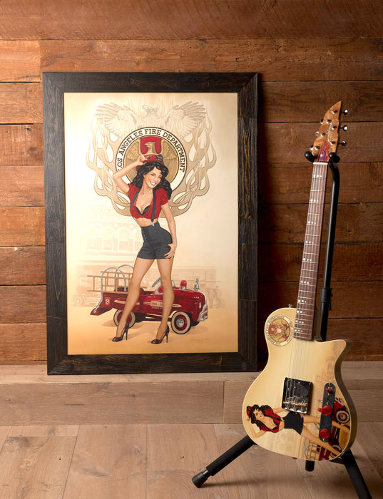 Stuart Guitars LAFD with Painting - Pamelina H Collection