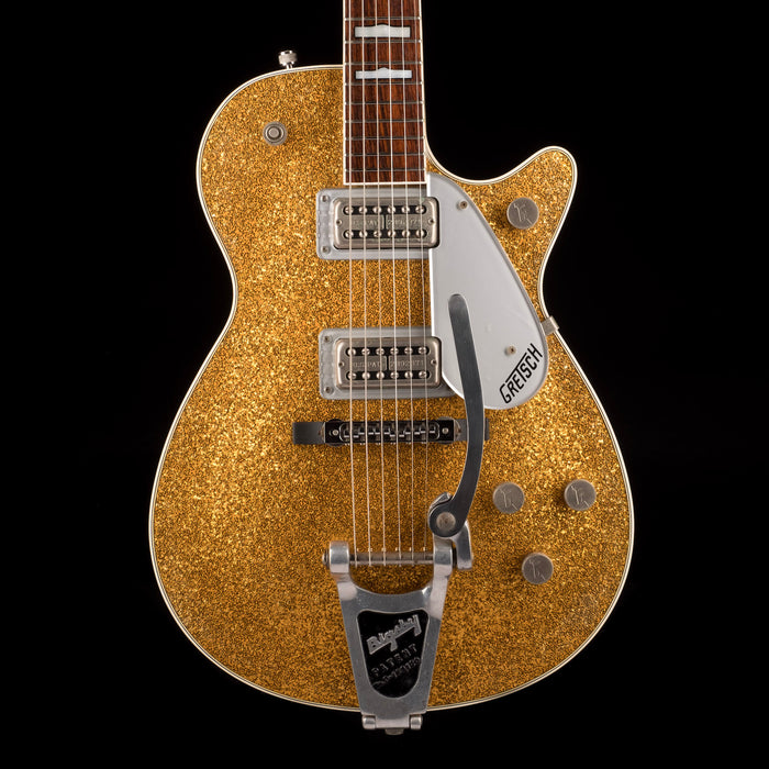 Pre Owned Sophie B. Hawkins 1990s Gretsch G6129T Gold Sparkle Jet With OHSC