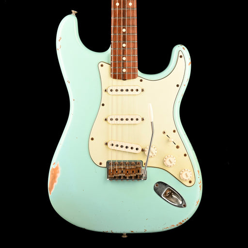 Pre Owned 2008 Fender Custom Shop 1960 Stratocaster Relic Daphne Blue With Case