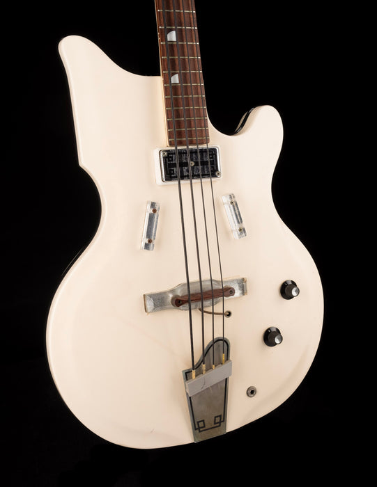 Vintage 1962 National Val-Pro 85 Bass White with OHSC - Ry Cooder Collection