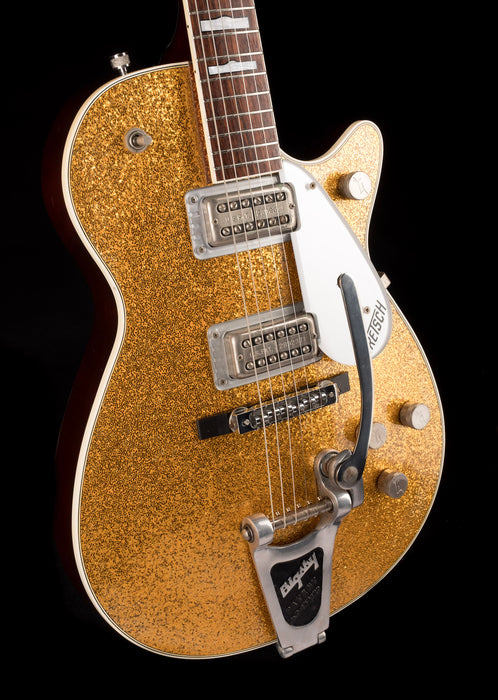 Pre Owned Sophie B. Hawkins 1990s Gretsch G6129T Gold Sparkle Jet With OHSC