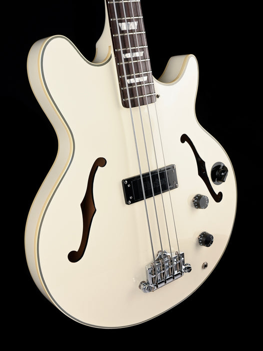 Used Epiphone Limited Edition Jack Casady Semi-Hollow Bass Alpine White with OHSC