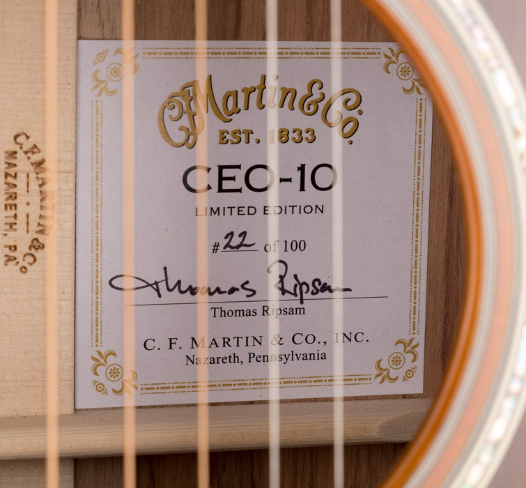 Martin CEO-10 Ambertone with Case - Only 100 Made