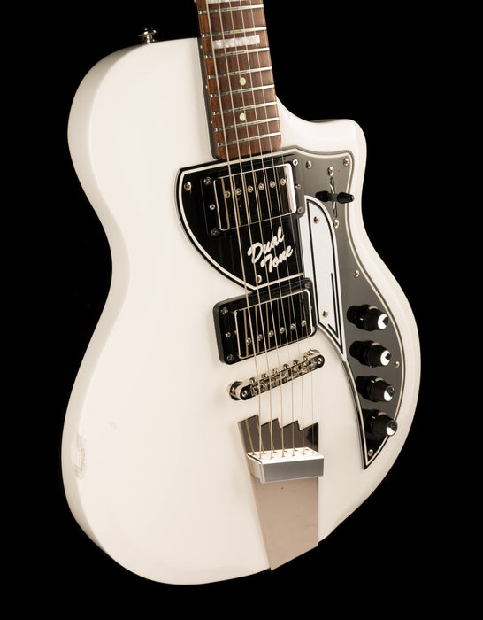 Pre Owned Supro 1224DBHT Limited Edition David Bowie 1961 Dual Tone Hardtail White With Gig Bag