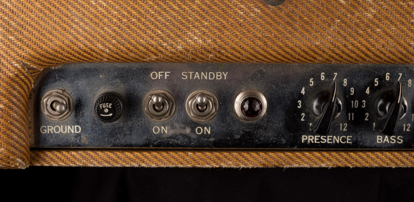 Vintage 1955 Fender Twin Amp Tweed  Guitar Amp Combo - Ry Cooder Collection