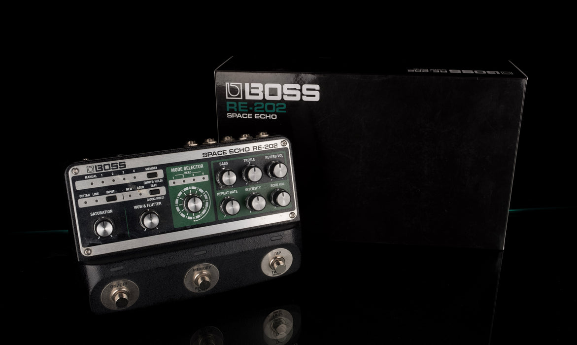 Used Boss RE-202 Space Echo Delay Pedal With Box