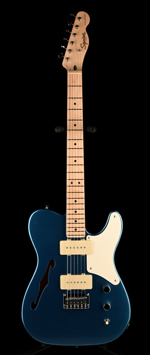 Used Squier Paranormal Cabronita Telecaster Thinline Guitar Lake Placid Blue With Gig Bag