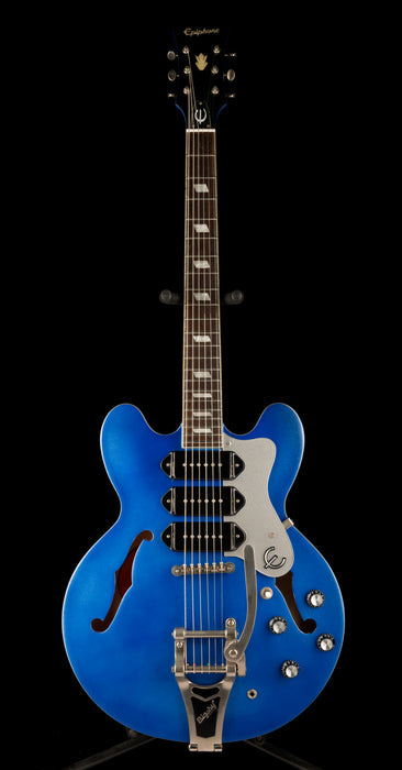 Used Epiphone Limited Edition Riviera Custom P93 Royale Chicago Blue Pearl with Gig Bag