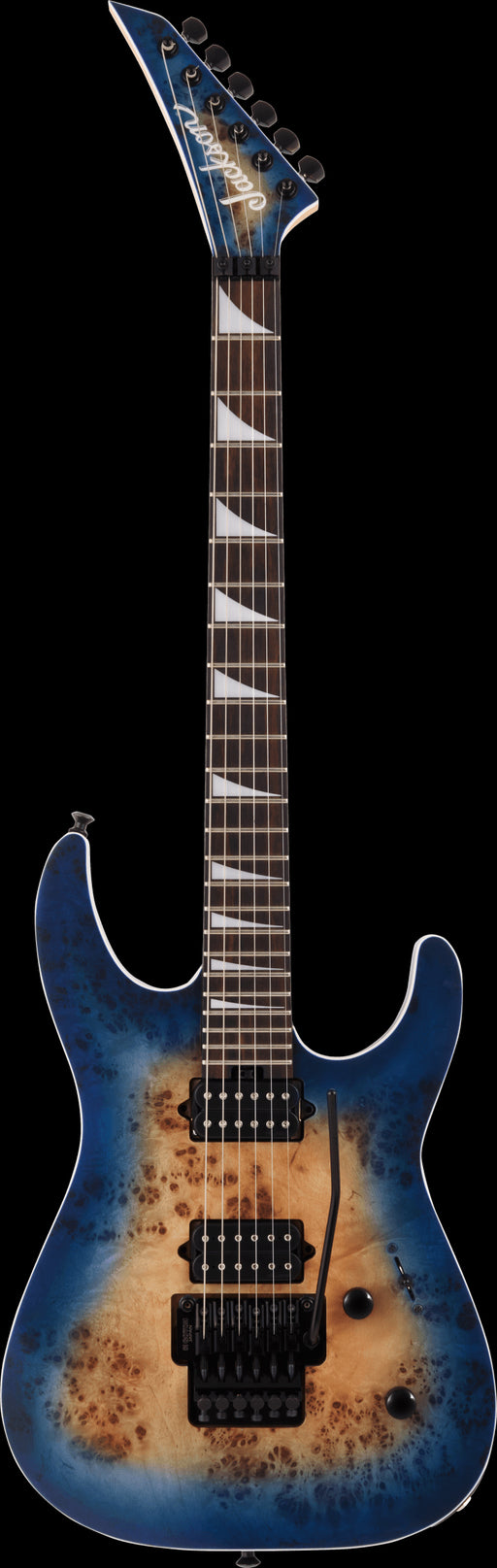 Jackson MJ Series Dinky DKRP Ebony Fingerboard Transparent Blue Burst