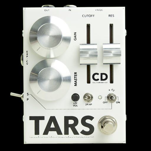 Collision Devices TARS Fuzz/Filter Pedal - White and Silver