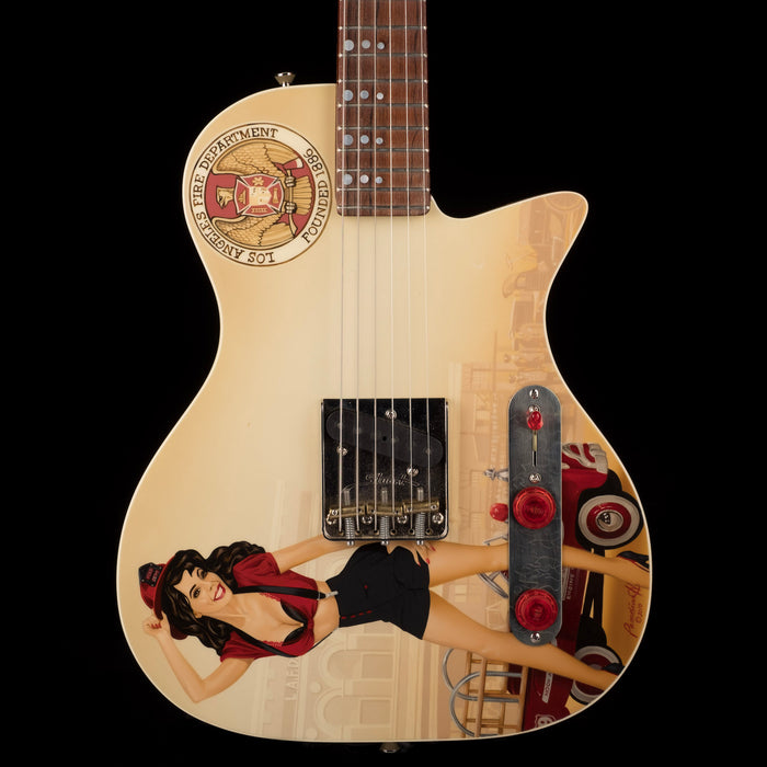 Stuart Guitars LAFD with Painting - Pamelina H Collection