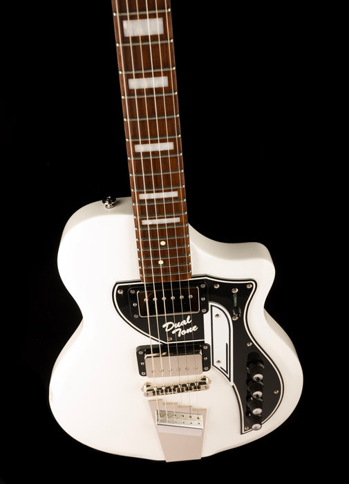 Pre Owned Supro 1224DBHT Limited Edition David Bowie 1961 Dual Tone Hardtail White With Gig Bag