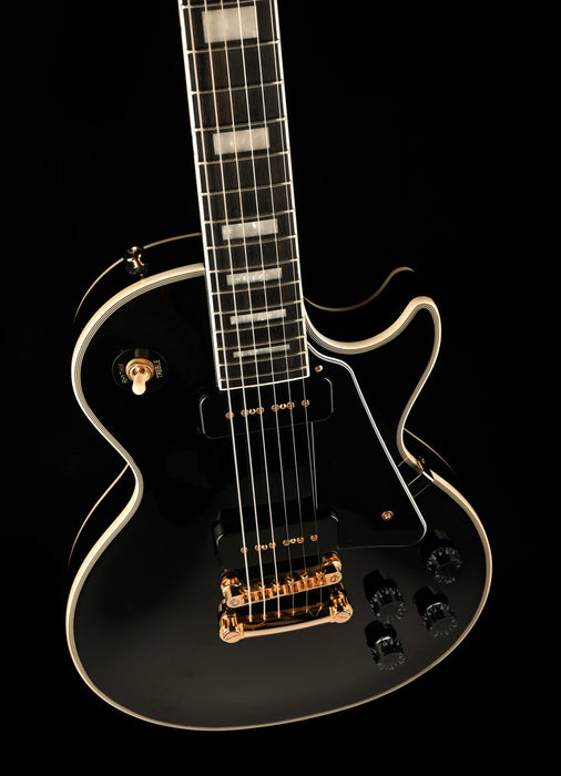 Used Epiphone Limited Edition Les Paul Custom P90 Ebony with OHSC