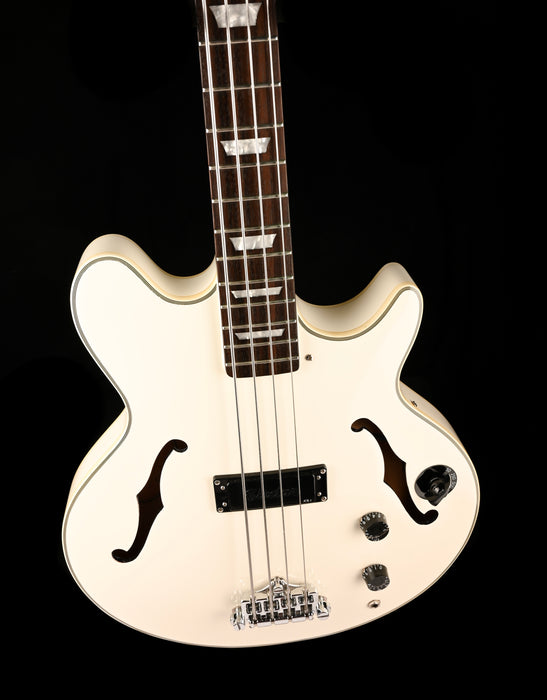 Used Epiphone Limited Edition Jack Casady Semi-Hollow Bass Alpine White with OHSC