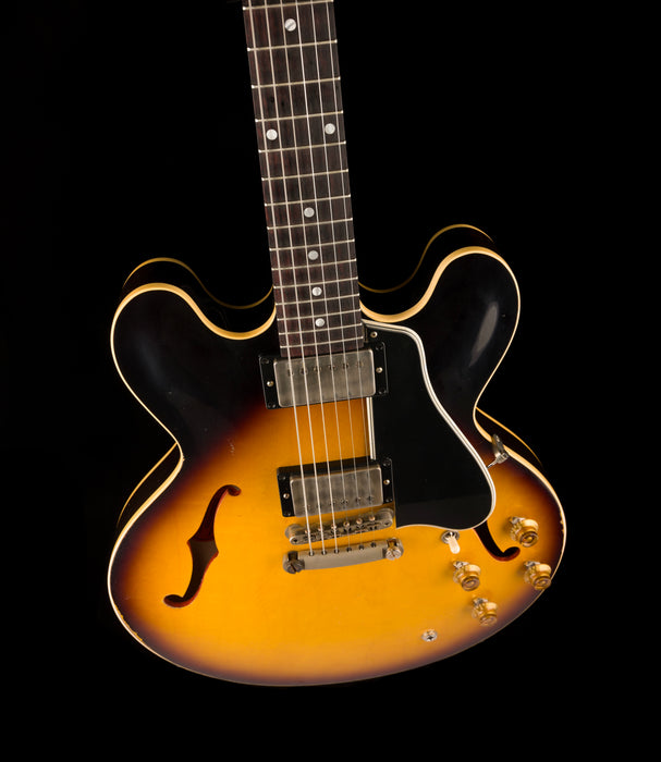 Gibson Custom Limited Edition 1958 ES-335 Murphy Lab Heavy Aged Faded Tobacco Burst With Case