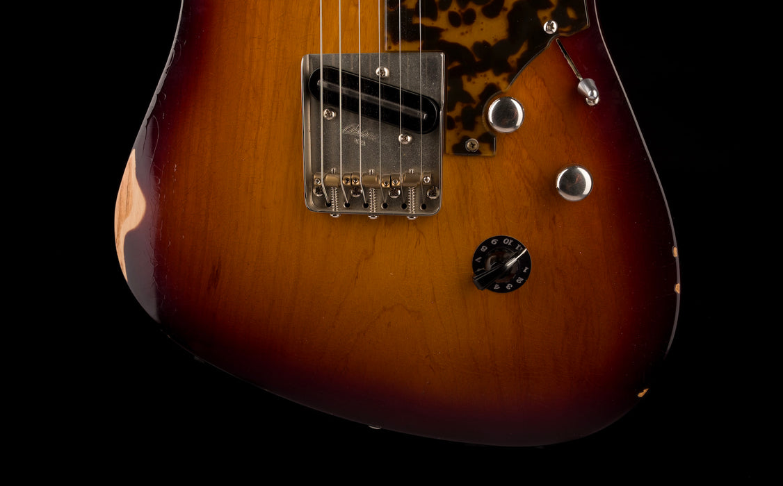 Asher T-Deluxe Tobacco Sunburst with Gig Gag