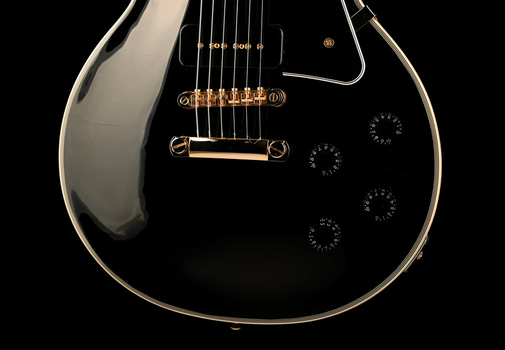 Used Epiphone Limited Edition Les Paul Custom P90 Ebony with OHSC