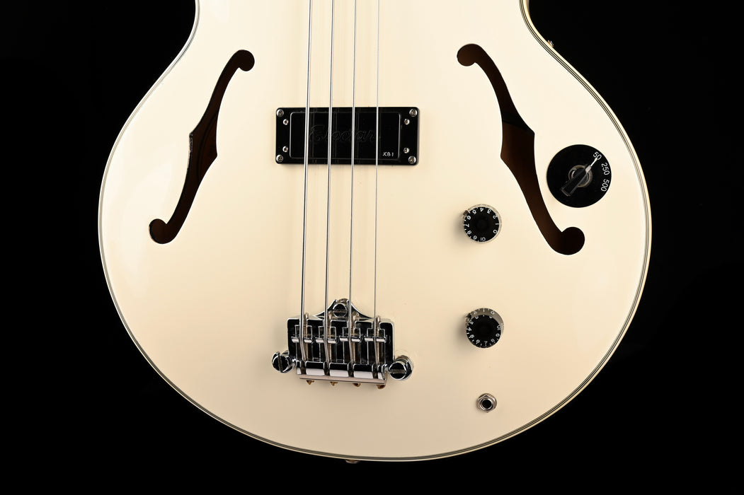 Used Epiphone Limited Edition Jack Casady Semi-Hollow Bass Alpine White with OHSC