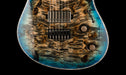 Mayones Regius 7 String Baritone Master Grade Eye Poplar Jeans Black 2Tone Blue Burst Gloss