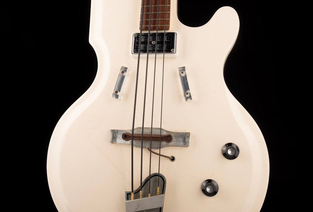 Vintage 1962 National Val-Pro 85 Bass White with OHSC - Ry Cooder Collection