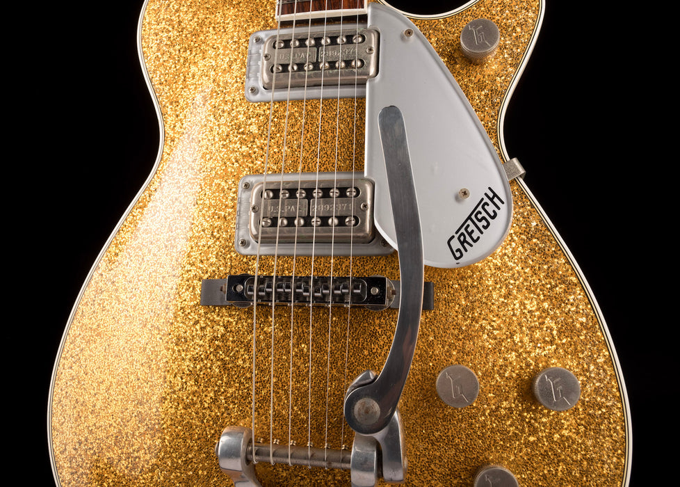 Pre Owned Sophie B. Hawkins 1990s Gretsch G6129T Gold Sparkle Jet With OHSC