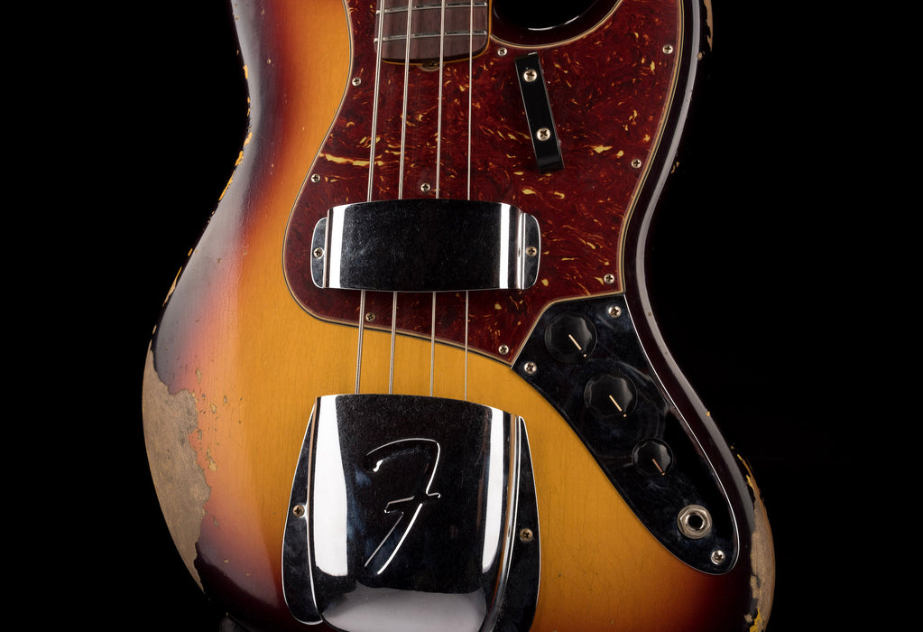 Fender Custom Shop 1961 Jazz Bass Heavy Relic 3-Tone Sunburst With Case