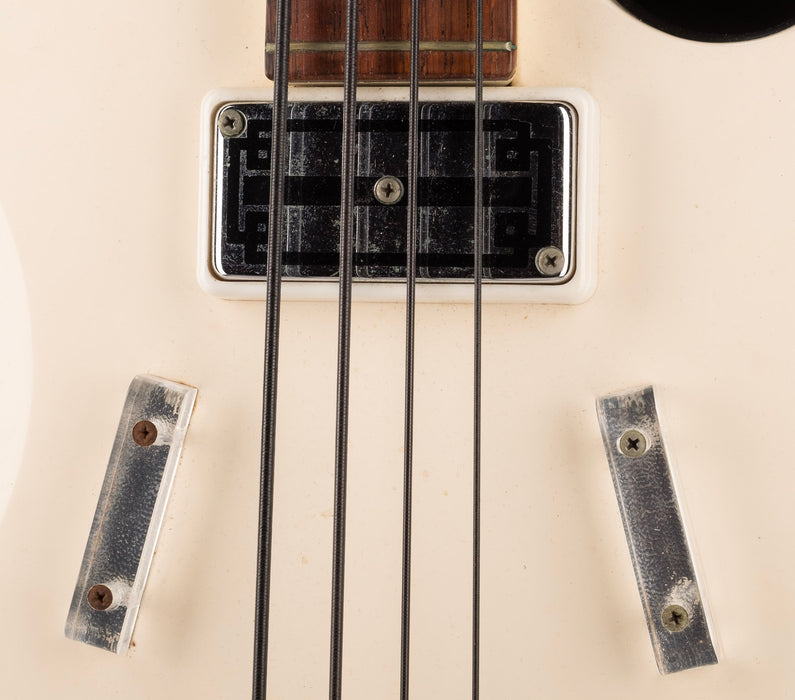 Vintage 1962 National Val-Pro 85 Bass White with OHSC - Ry Cooder Collection