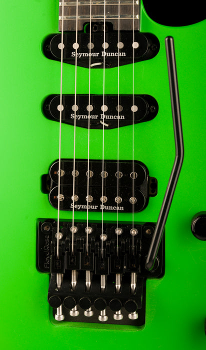 vPre Owned Jackson American Series Soloist SL3 Satin Slime Green With OSSC