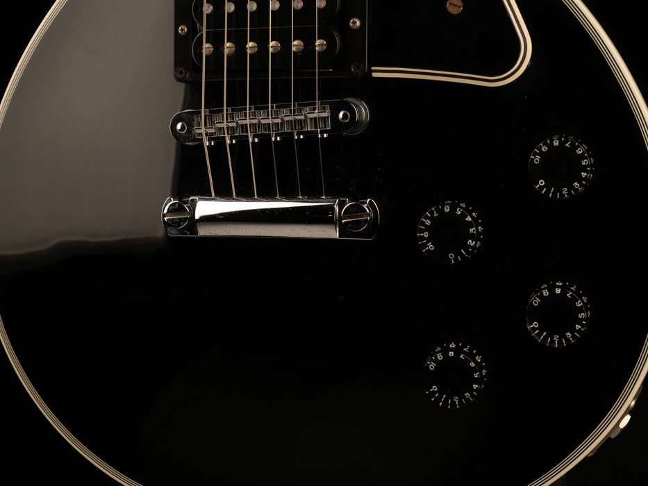 Pre Owned Gibson Custom Shop Les Paul Custom VOS Ebony With OHSC