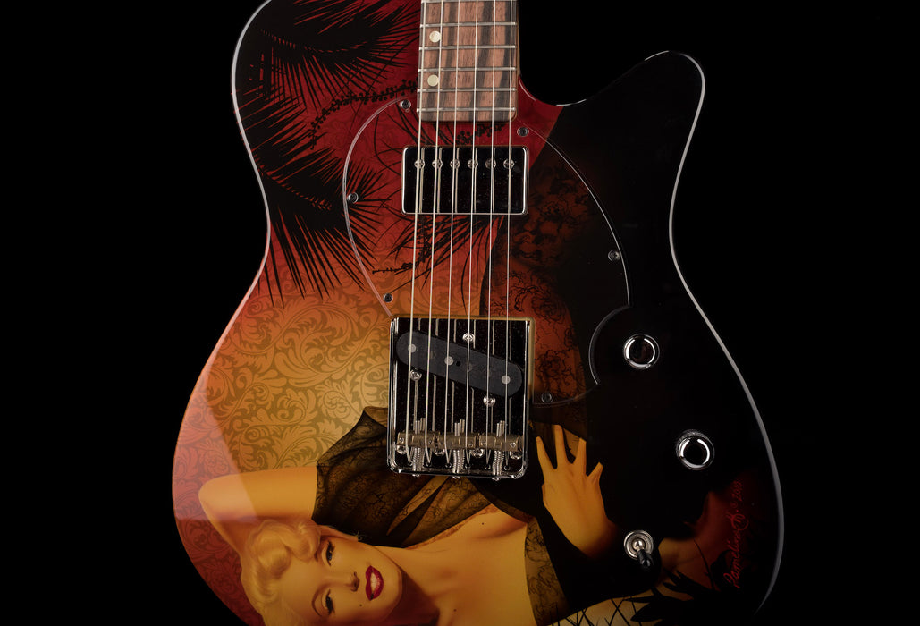 John Page Guitars Just Marilyn Guitar with Painting - Pamelina H Collection