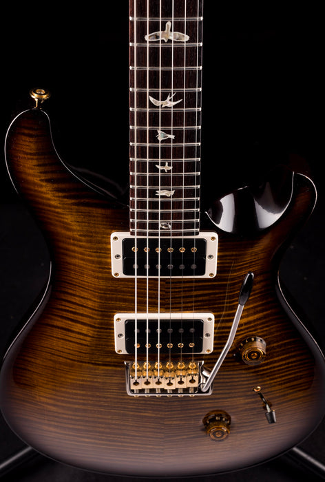 Pre Owned PRS Custom 24 10-Top Black Gold Burst With OHSC