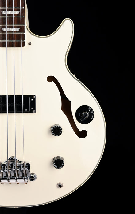 Used Epiphone Limited Edition Jack Casady Semi-Hollow Bass Alpine White with OHSC