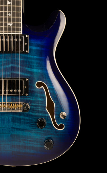 Pre Owned PRS SE Hollowbody II Faded Blue Burst With Case