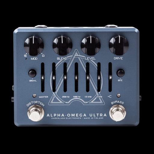 Darkglass Electronics AOUV2 Alpha Omega Ultra Effect Pedal with Aux-In Bass EQ DI Distortion Pedal