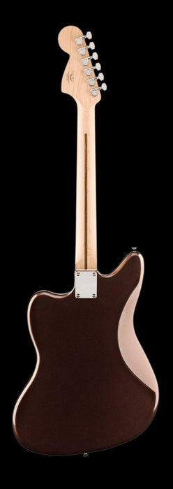 Squier Affinity Series Jaguar Maple Fingerboard White Pickguard Mystic Metallic Brown Back