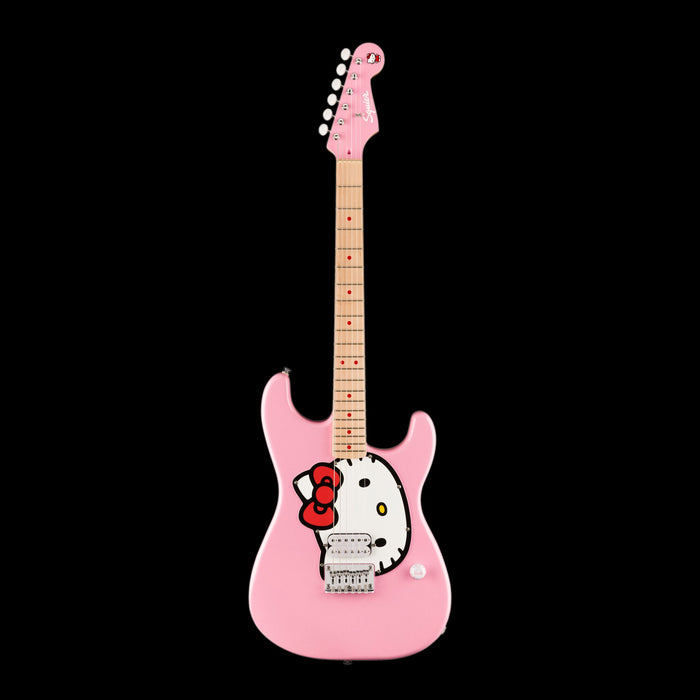 Fender Limited Edition Hello Kitty Stratocaster Pink With Gig Bag Front