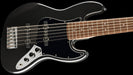 Squier Affinity Series Jazz Bass VI Laurel Fingerboard Black Pickguard Black Metallic Contour Body