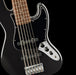 Squier Affinity Series Jazz Bass VI Laurel Fingerboard Black Pickguard Black Metallic Front Body