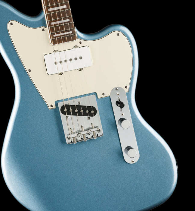 Fender Limited Edition Paranormal Offset Telecaster SJ Parchment Pickguard Ice Blue Metallic Front Body