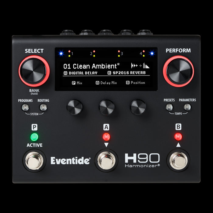 Eventide Limited Edition H90 Dark Harmonizer Guitar Effect Pedal Front