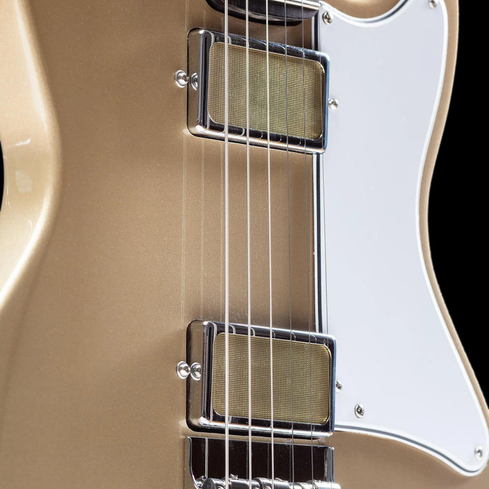 Harmony Jupiter Champagne Closeup Pickups