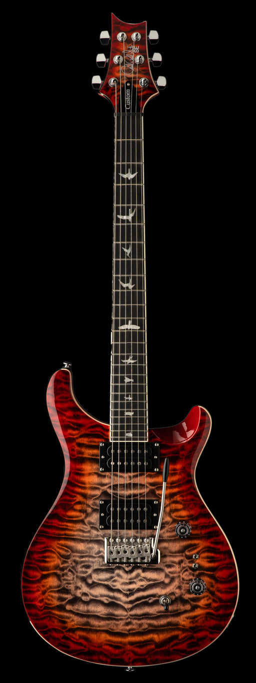 PRS SE Custom 24-08 Quilt package Charcoal Cherry Burst Front