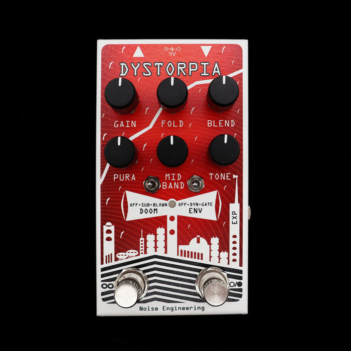 Noise Engineering Dystorpia Fuzz Overdrive Pedal Front