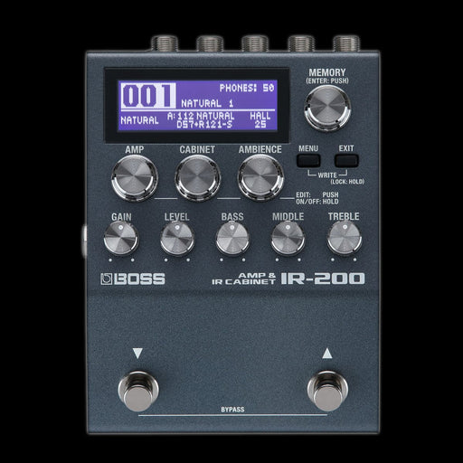 Boss IR-200 Amp And Impulse Response Cabinet Simulator Effect Pedal