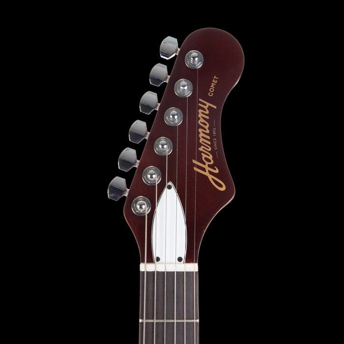 Harmony Standard Comet Sunburst Headstock Front